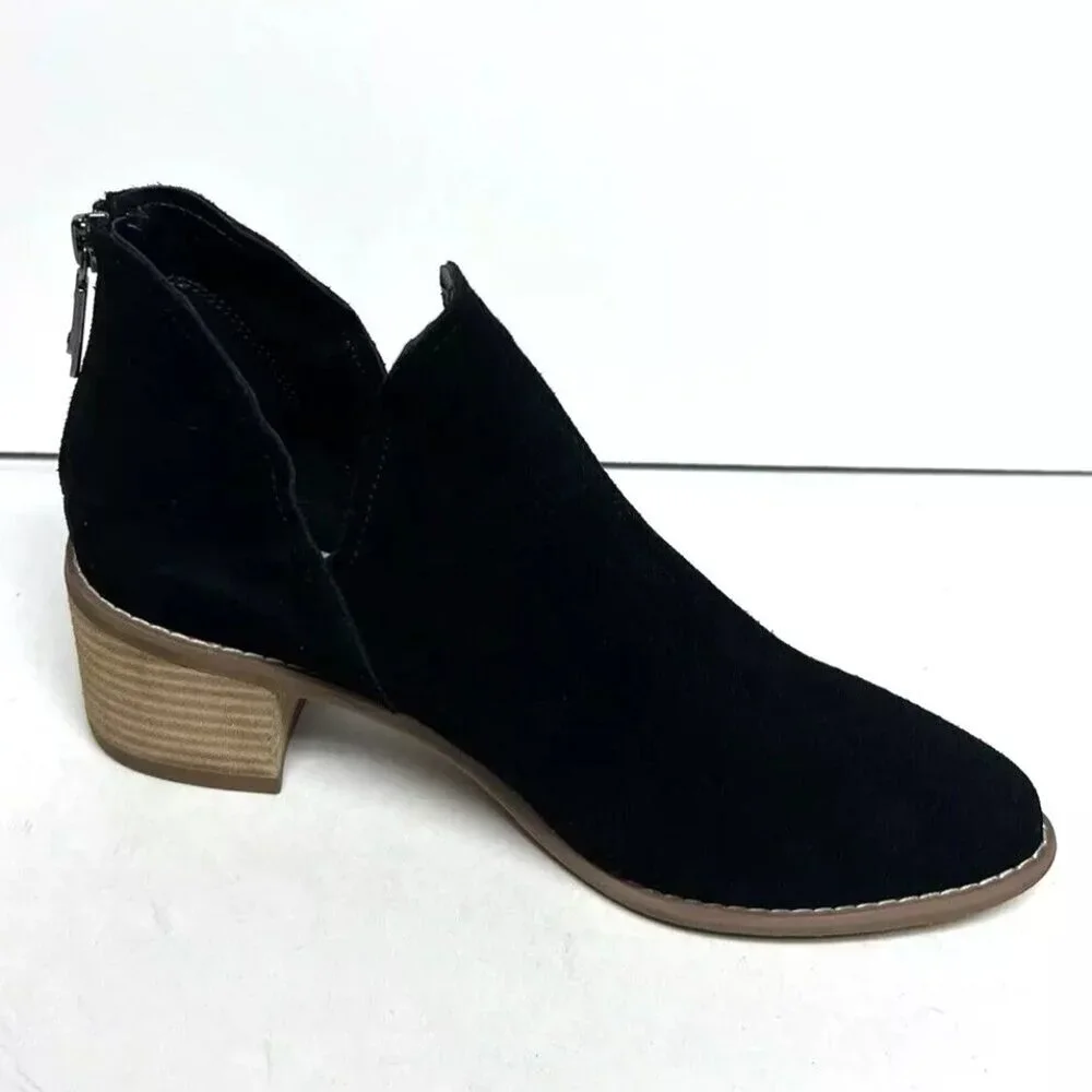 Blondo Women's Ellis Bootie Black Suede Size 8 M